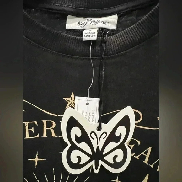 Self Esteem Black Graphic Short Sleeve T-Shirt - Size M​ - Picture 6 of 7